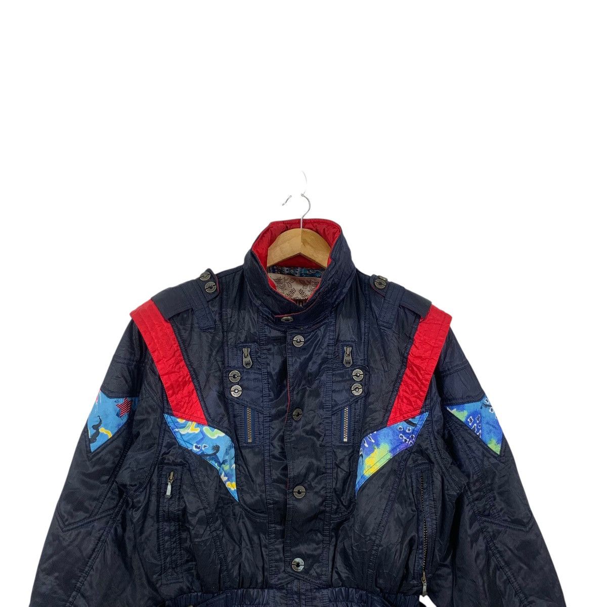 Descente Vintage DESCENTE WINDEX PRO Paisley AOP Winter Ski Jacket Size M / US 6-8 / IT 42-44 - 2 Thumbnail