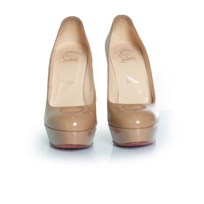 Christian Louboutin Christian Louboutin, Beige Bianca pumps Size US 10 / IT 40 - 4 Thumbnail