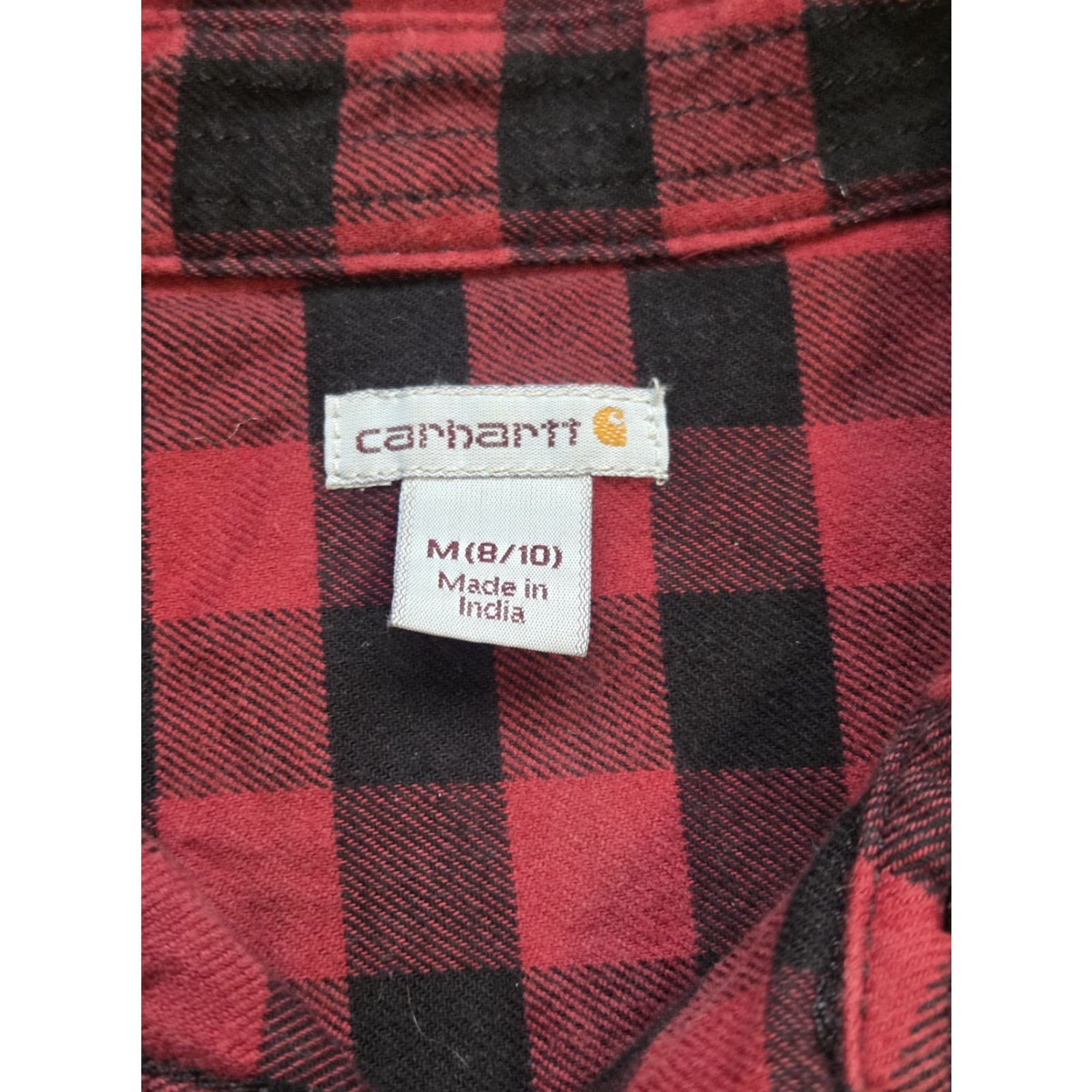 Carhartt Carhartt Women’s Flannel Shirt Button-Up Plaid Sz M Medium Multicolor Blue Logo Pockets Long Sleeve Casual Button-Up Mens? Size M / US 6-8 / IT 42-44 - 3 Thumbnail