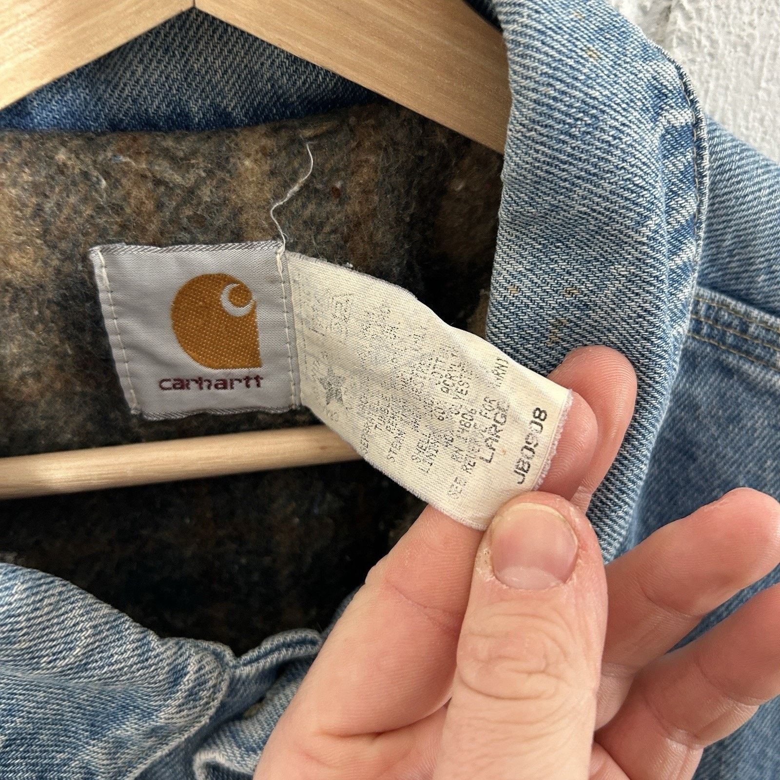 Carhartt Vintage Carhartt Blanket-Lined Trucker Jacket “Denim” Size US L / EU 52-54 / 3 - 11 Thumbnail