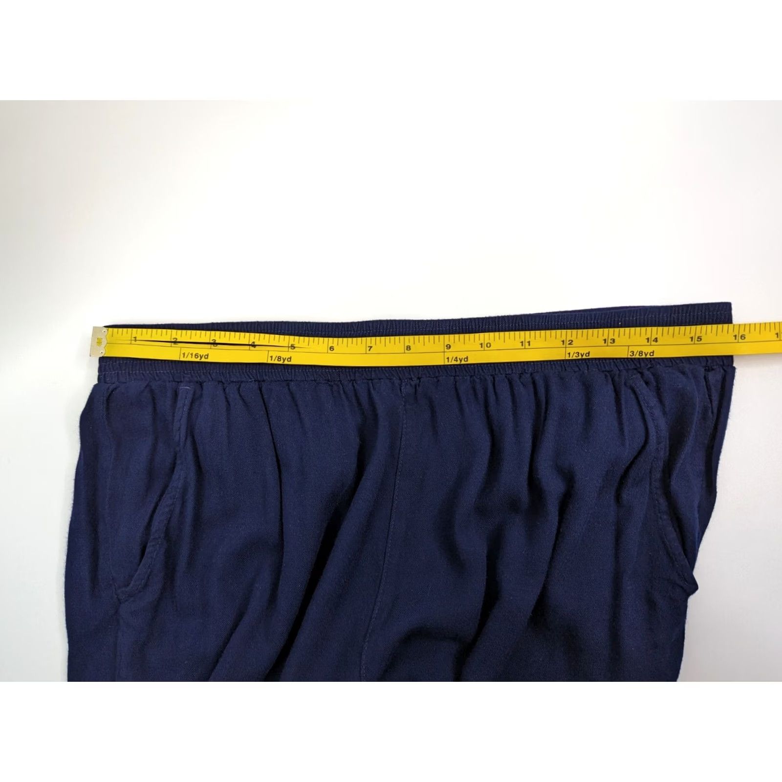Soft Surroundings Soft Surroundings Pants Women's Regular Skinny Pull On Navy Blue Rayon Blend Stretch Knit Size Medium Size 32" / US 10 / IT 46 - 8 Thumbnail