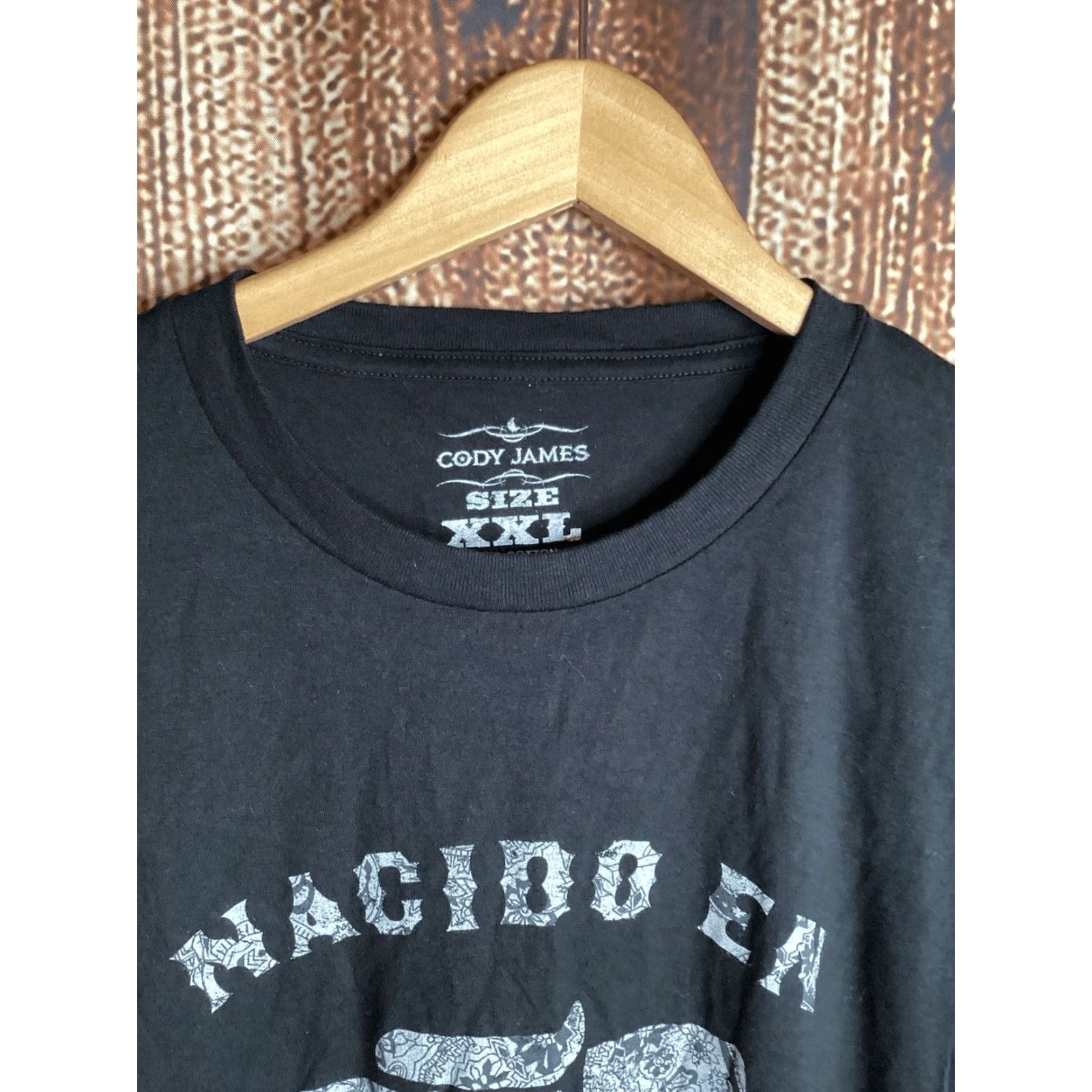 Cody James Cody James Mens T Shirt 2XL Black Cowboy Western Logo Crew Neck Short Sleeve USA Mens Size US XXL / EU 58 / 5 - 2 Thumbnail