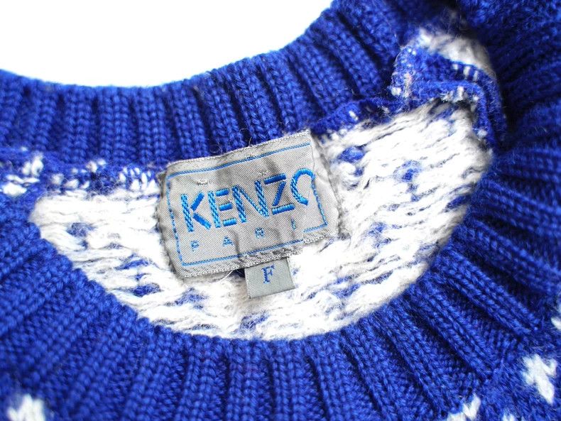 Kenzo KENZO sizeF Blue snow knit sweater Size M / US 6-8 / IT 42-44 - 8 Thumbnail
