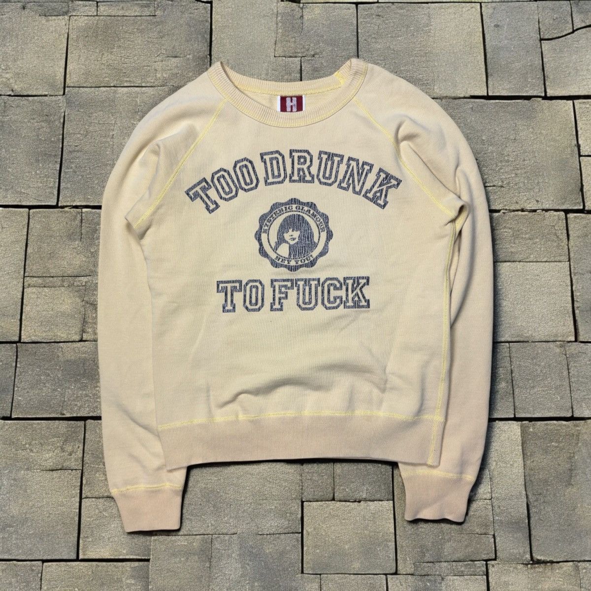 Hysteric Glamour Hysteric Glamour Too Drunk To Fuck Crewneck | Grailed