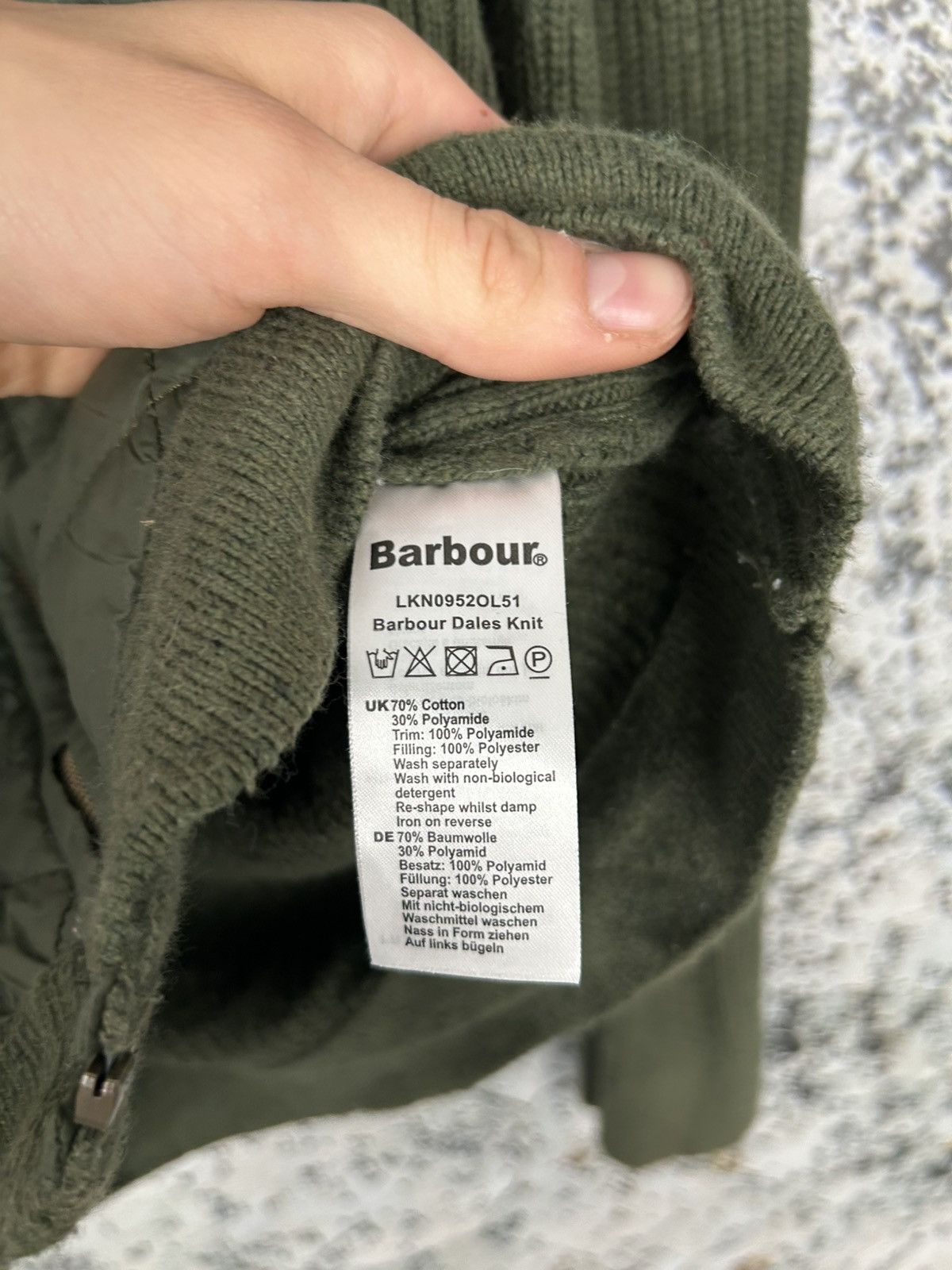 Barbour Barbour Green Zip Sweater Gorpcore Outdoor Streetwear Size US S / EU 44-46 / 1 - 6 Thumbnail