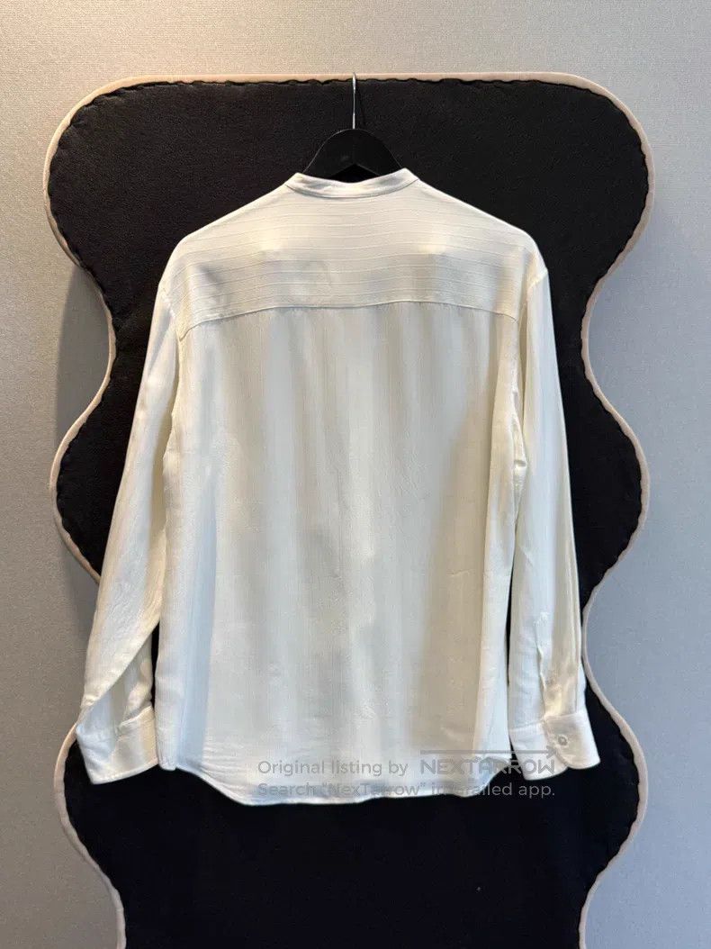 The Row The Row White long-sleeved shirt Size L / US 10 / IT 46 - 2 Thumbnail