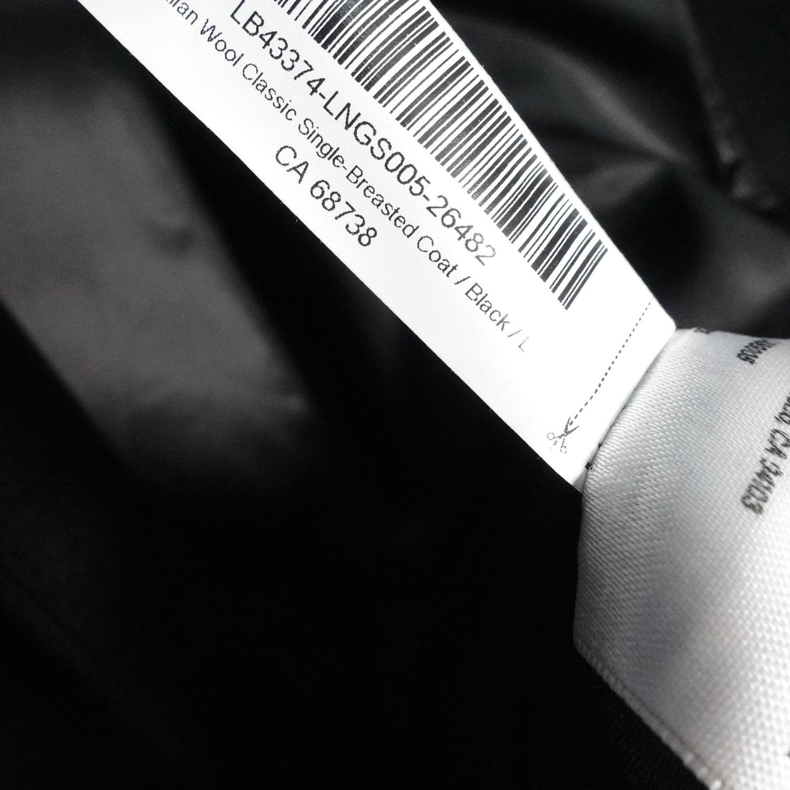 Quince Quince Large Black ItalianSingle Breasted Wool Coat Size L / US 10 / IT 46 - 9 Thumbnail