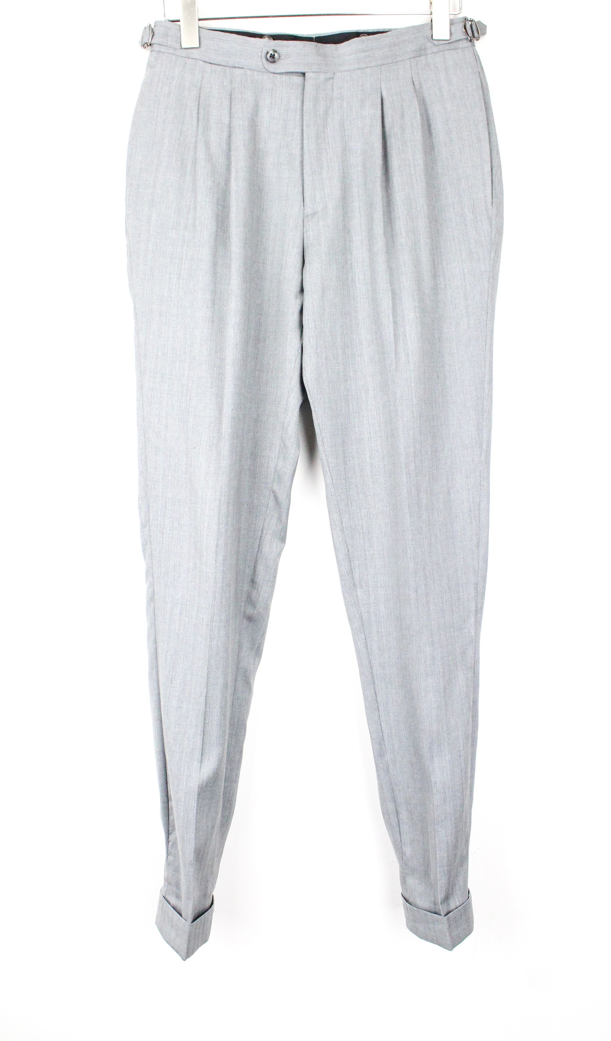 Suitsupply HAVANA PATCH UK34R Grey Wool Silk 2 Piece Suit 67489 Size 34R - 7 Thumbnail