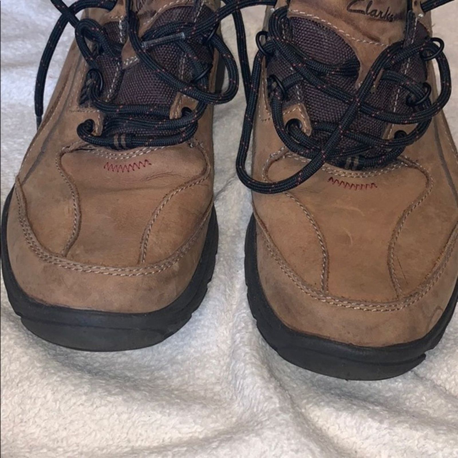 Clarks Clark's Brown Leather Outdoor Sneakers | Sz 10W Size US 10 / EU 43 - 3 Thumbnail