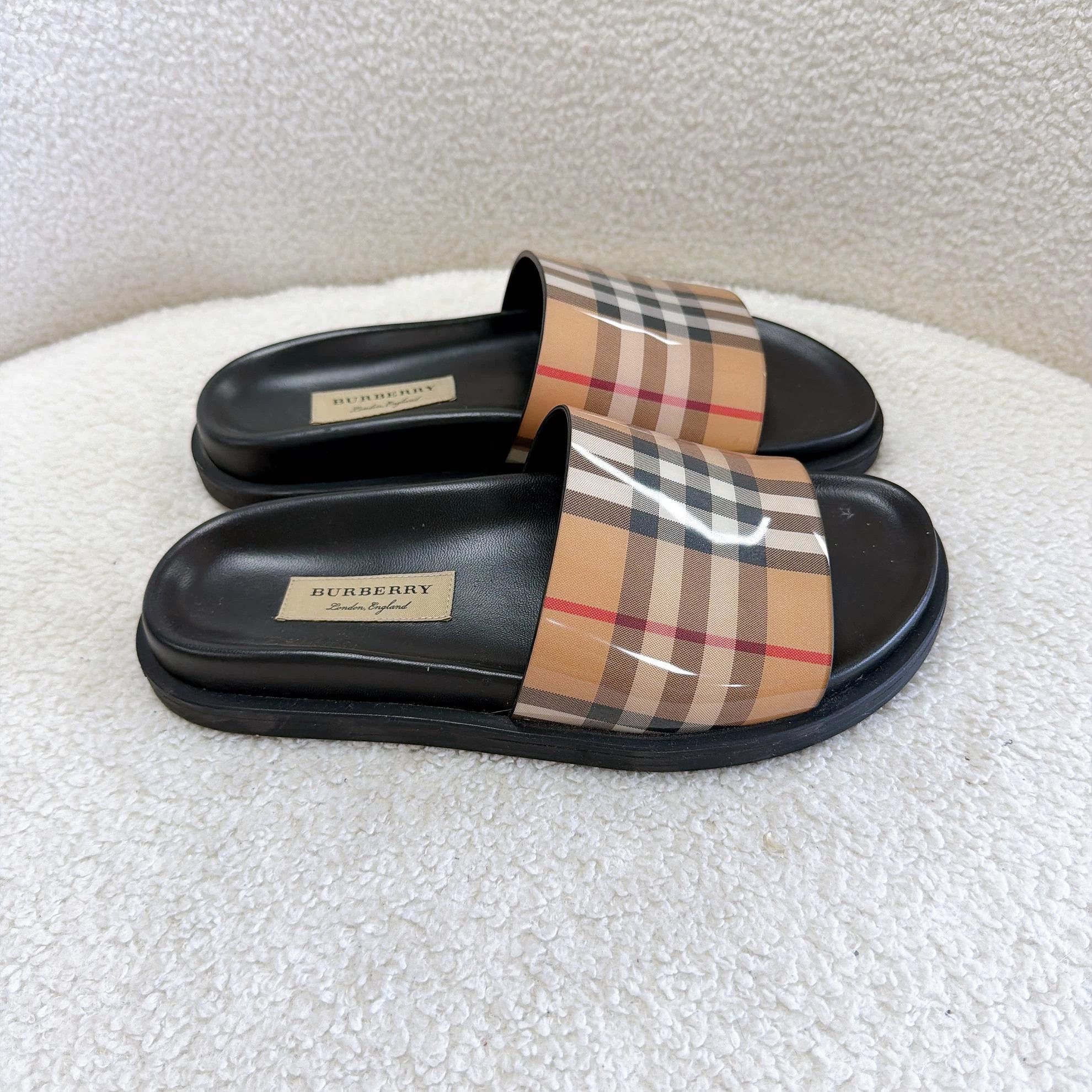 Burberry Burberry Horseferry Check Slippers Women's 35 Size US 4.5 / IT 34.5 - 3 Thumbnail