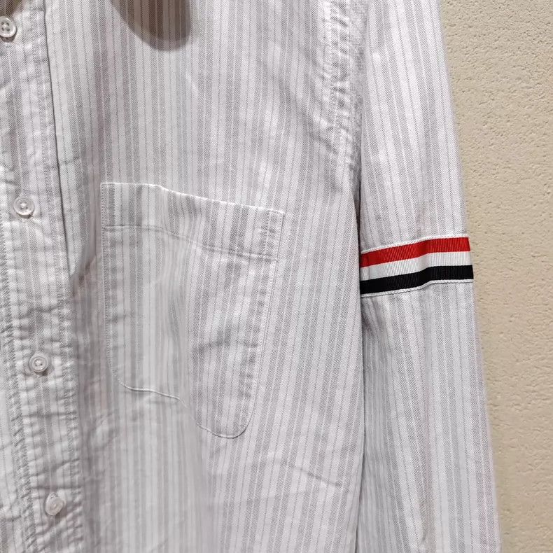 Thom Browne Thom Browne A vertical striped shirt Size US XL / EU 56 / 4 - 2 Thumbnail