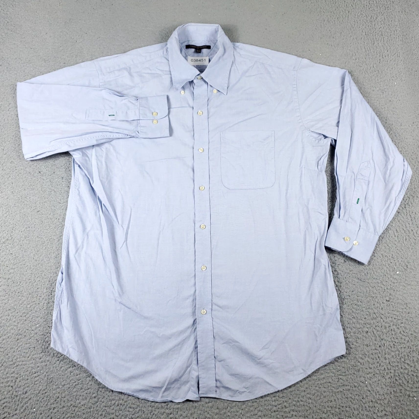 Tommy Hilfiger Tommy Hilfiger Blue Button-Up Shirt Mens Large Long Sleeve Casual Regular Fit Size US L / EU 52-54 / 3 - 2 Thumbnail