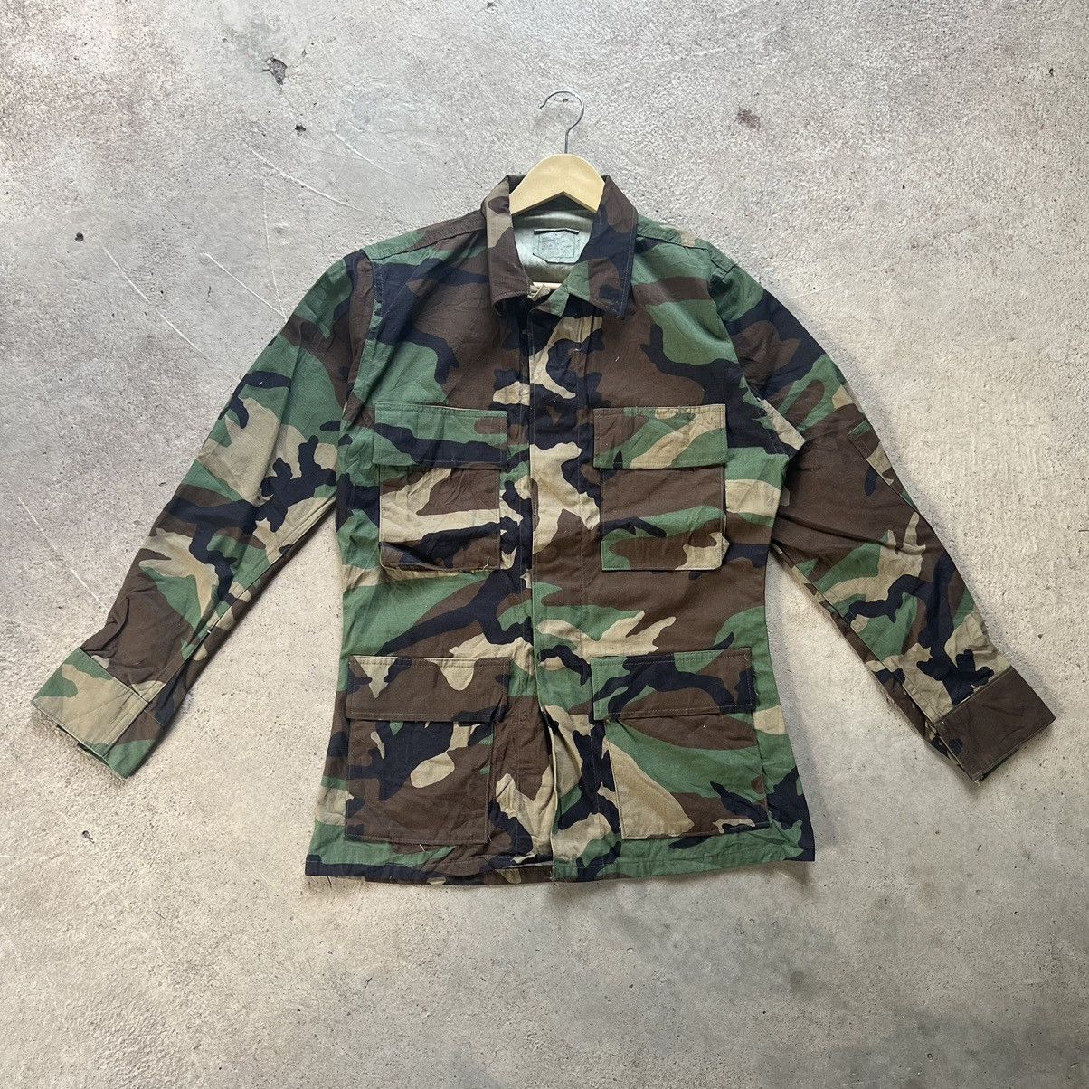 Vintage Army Uniform Button Up