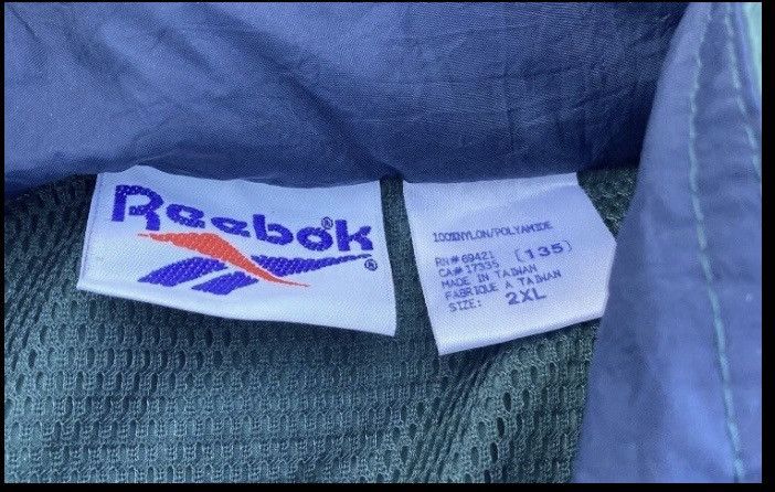 Reebok Reebok big shoulder logo full zip nylon jacket Size US XXL / EU 58 / 5 - 10 Thumbnail