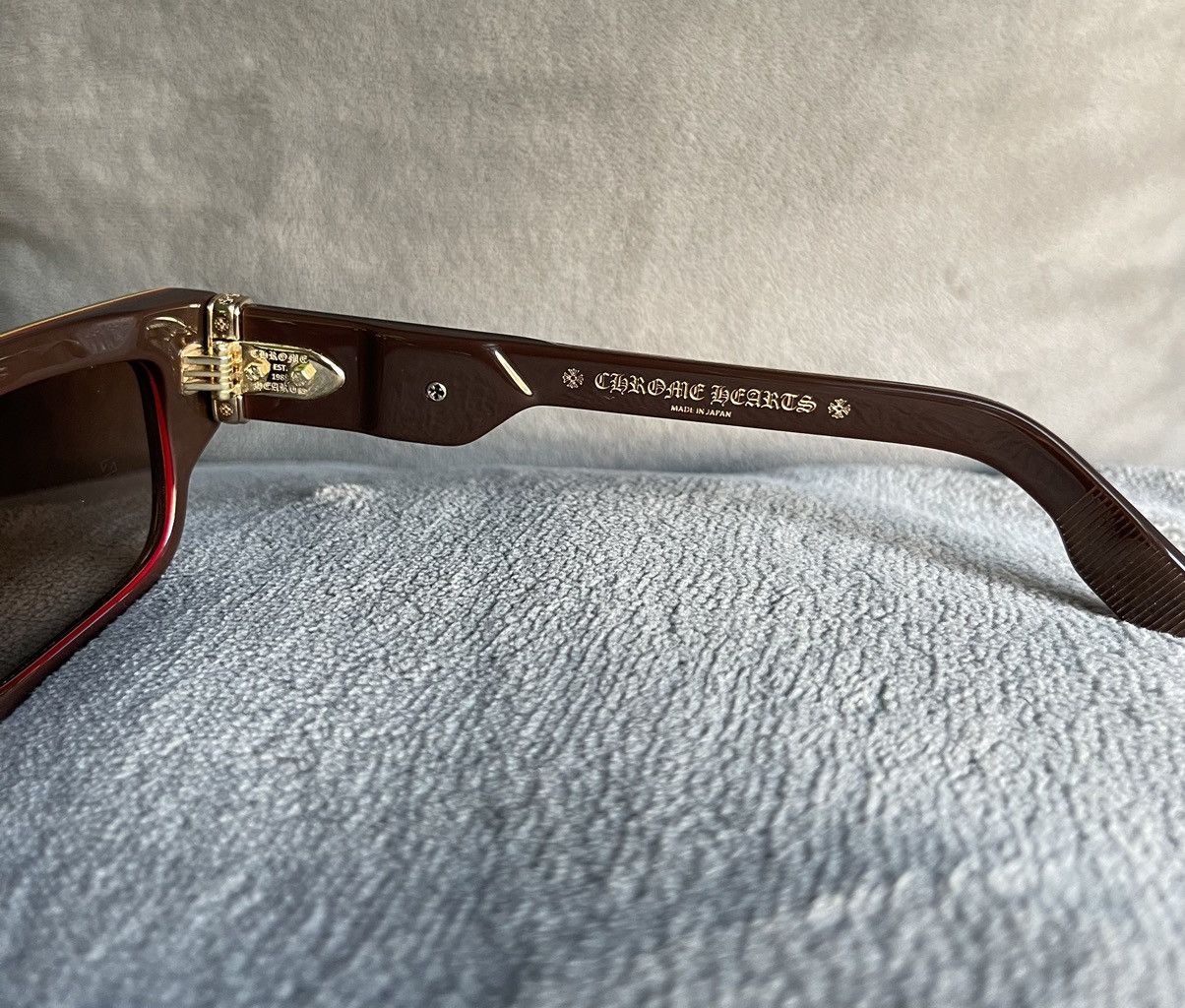 Chrome Hearts Chrome Hearts Sunglasses Brown Size ONE SIZE - 17 Thumbnail