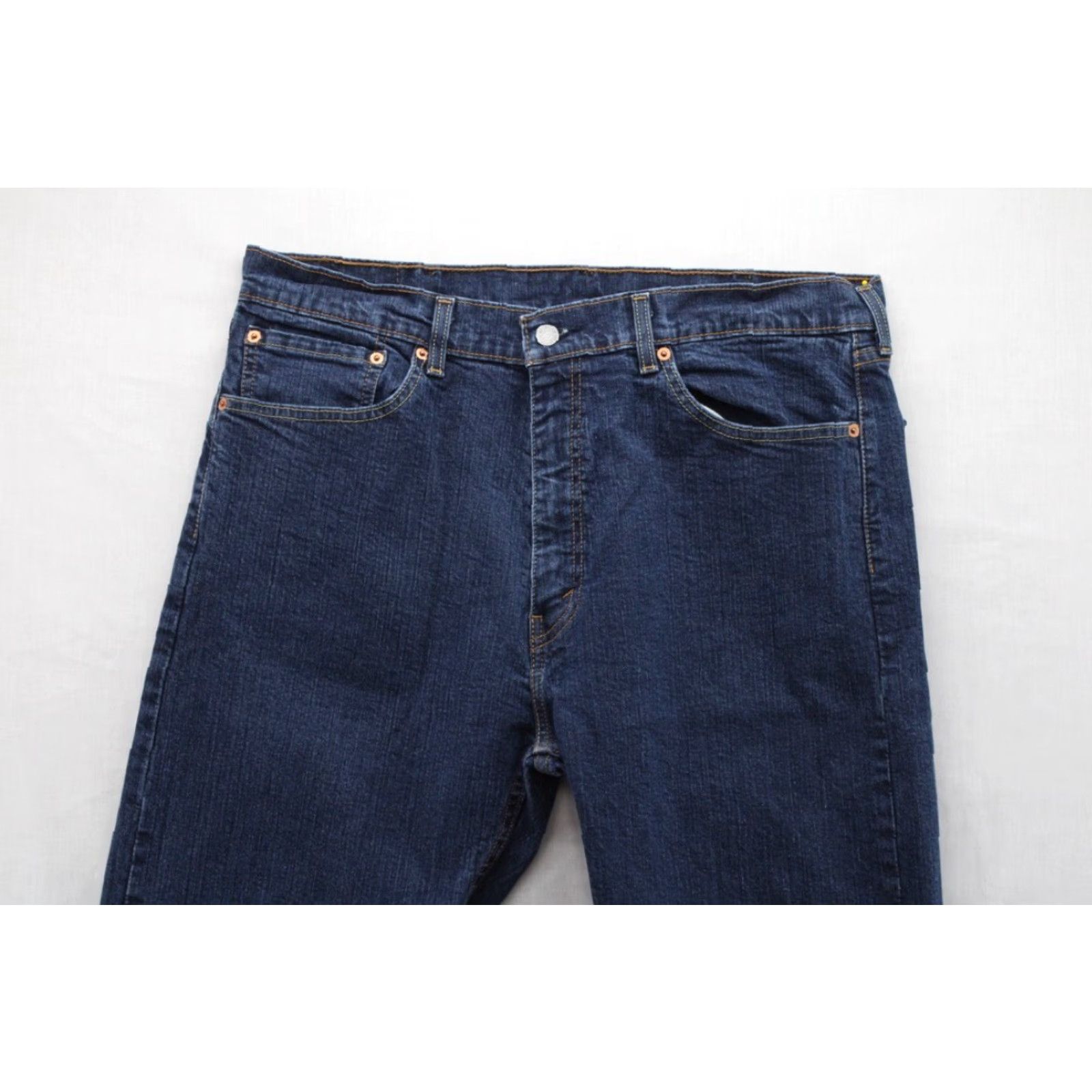 Levi's Levi's 505 Jeans Men's 38x32 Blue Denim Cotton Blend Straight Leg Regular Fit Size US 38 / EU 54 - 2 Thumbnail