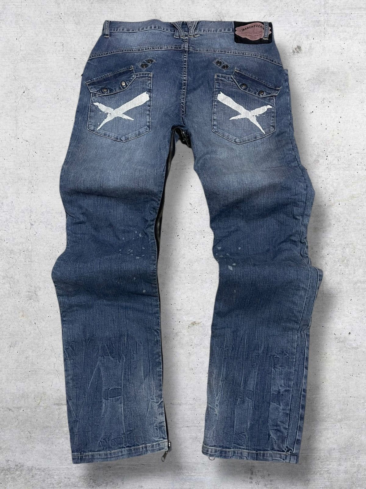 PPFM VINTAGE PPFM DESIGNER JAPAN ARCHIVE ANARCHY REVERSIBLE DENIM Size US 32 / EU 48 - 9 Thumbnail