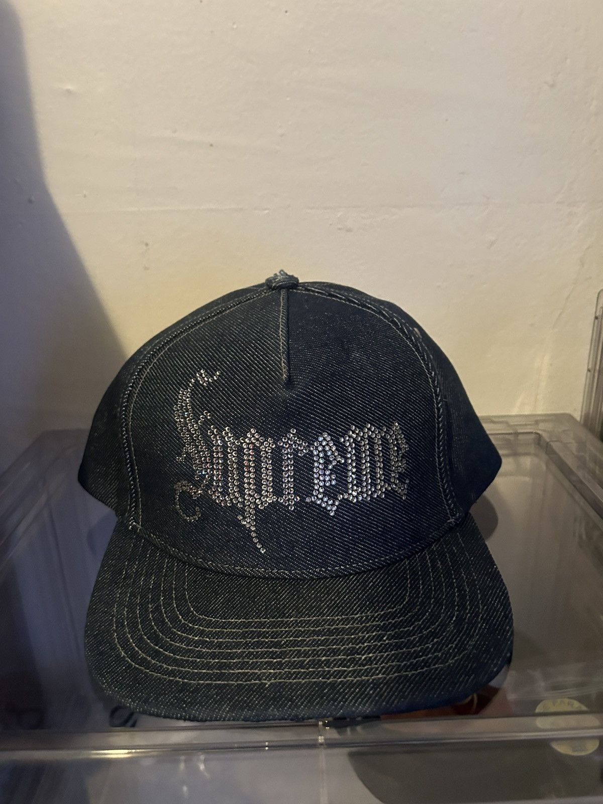 Supreme Supreme Hat Lot of 5 Box Logo Paneled Bedazzeled Size 26 - 1 Thumbnail