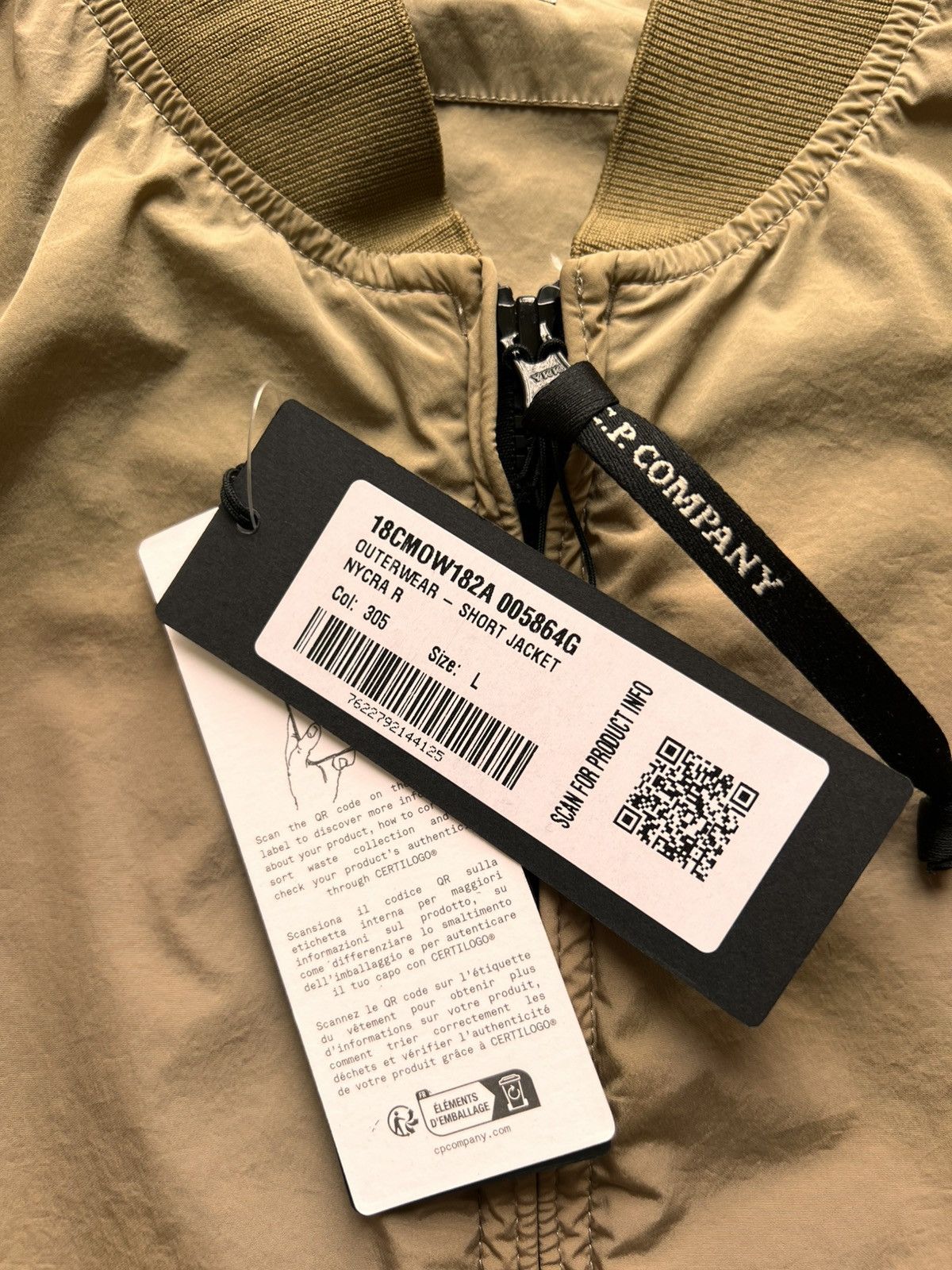 C.P. Company C.P. Company NYcra-R short lightweight Jacket Beige nylon Size US L / EU 52-54 / 3 - 24 Thumbnail
