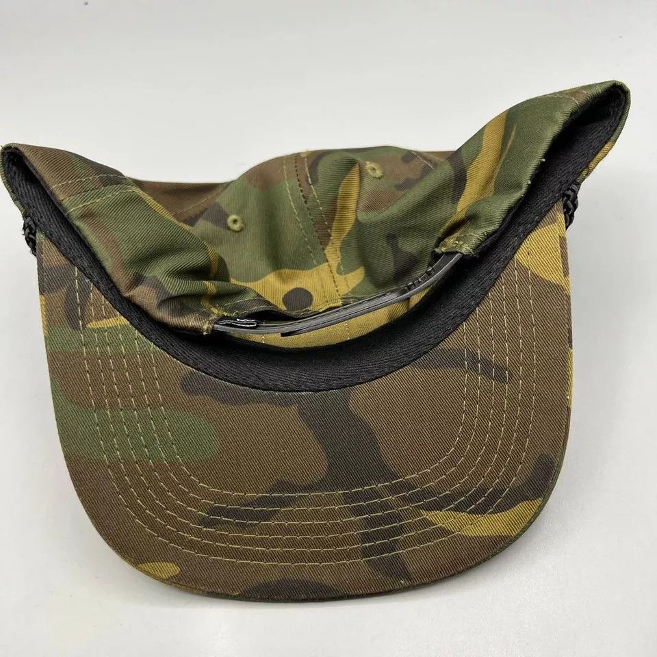 Other Good Livin Hat Men Green Camouflage Skate Strap Back Cap Size ONE SIZE - 4 Thumbnail