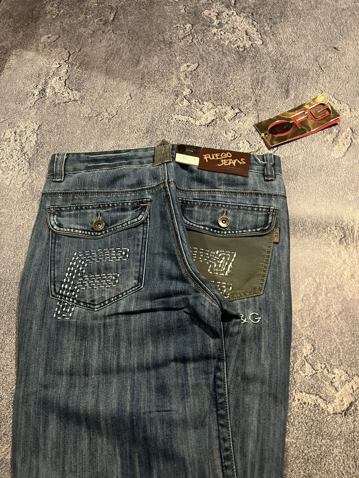 Vintage Vintage Retro Baggy Jeans / Balenciaga Style / Archive 90s Size US 31 - 4 Thumbnail
