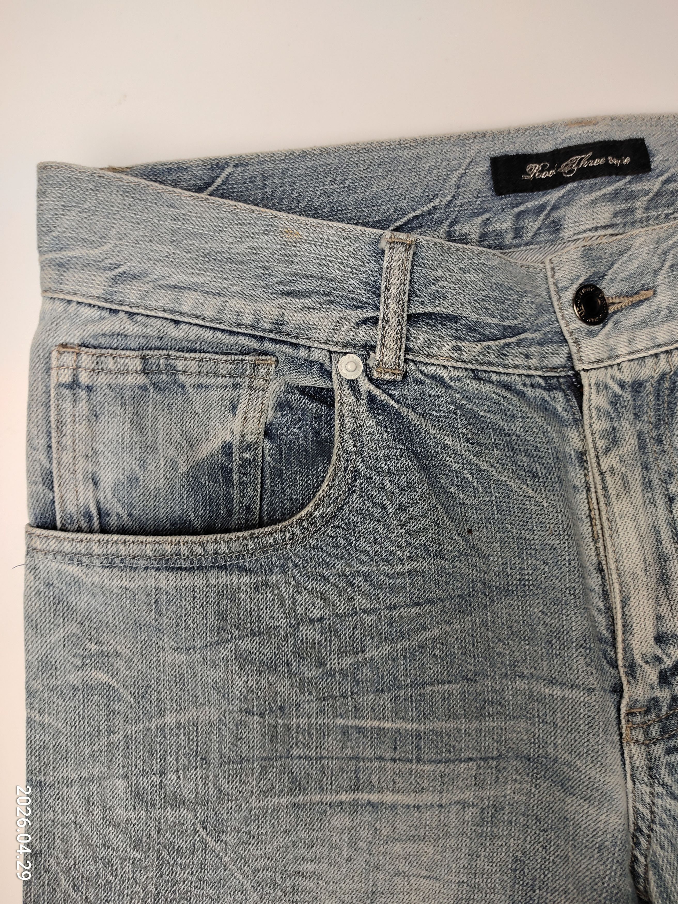 Japanese Brand Vintage Japanese Root Three denim pants Size US 30 / EU 46 - 5 Thumbnail