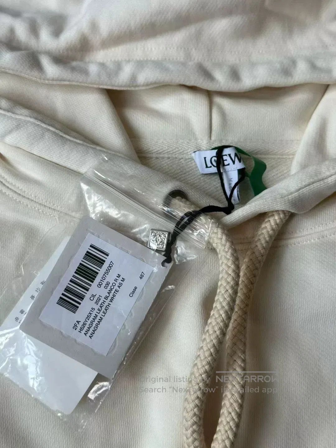 Other loewe cream hoodie with leather patch. Size US M / EU 48-50 / 2 - 3 Thumbnail