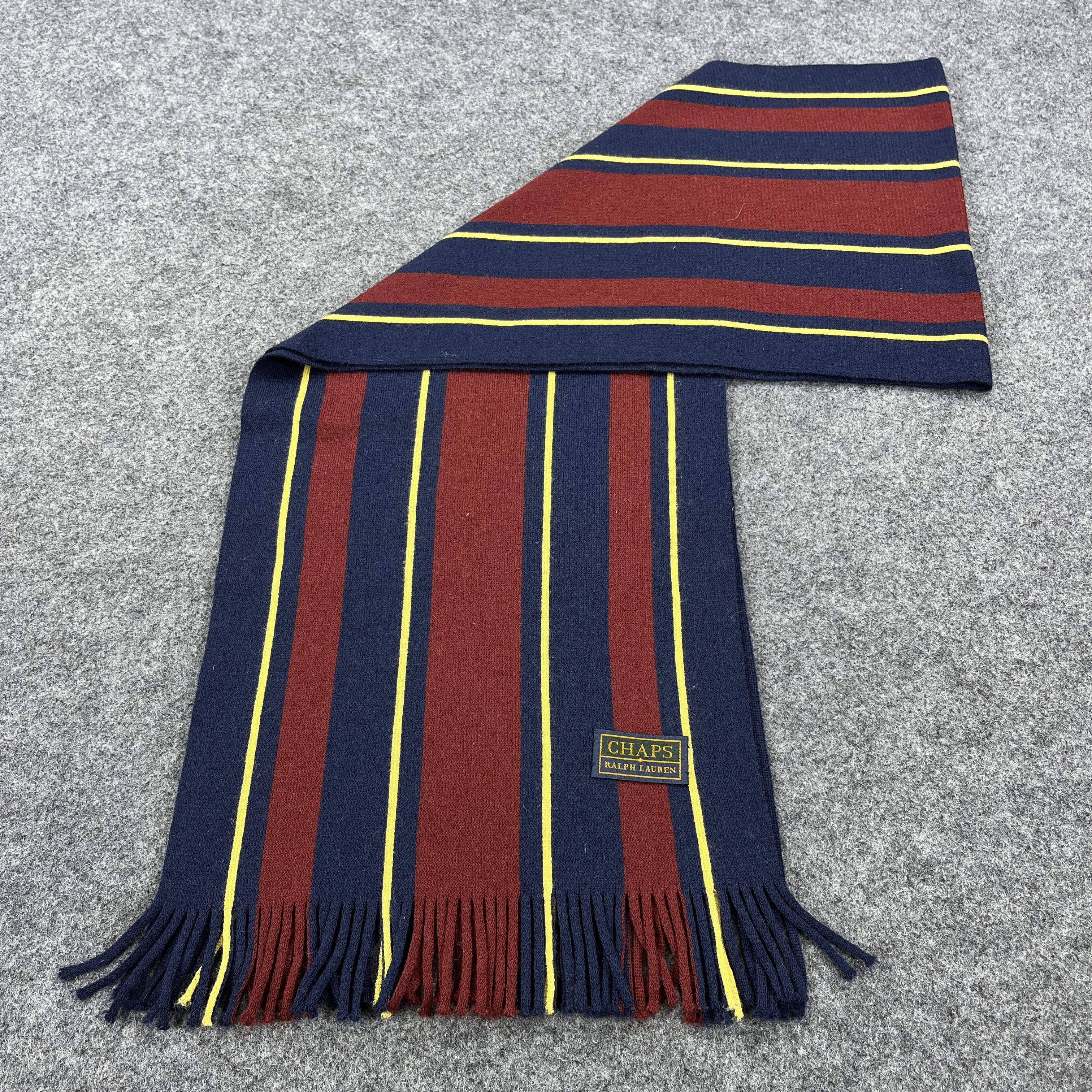 Chaps Ralph Lauren × Vintage Chaps Ralph Lauren Scarf / Muffler / Neckwear T1555 Size ONE SIZE - 4 Thumbnail
