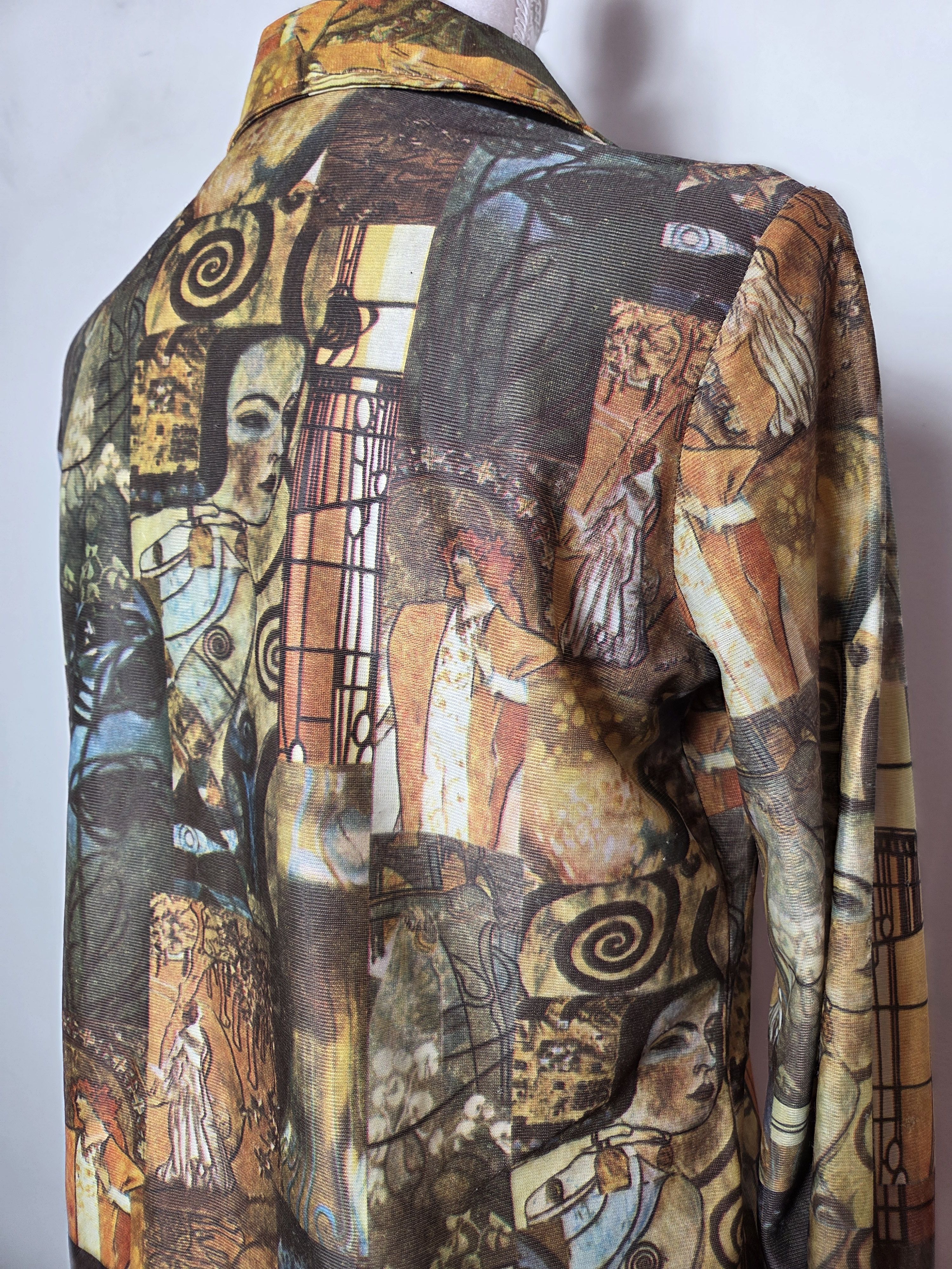 Vintage Vintage 1996 Picasso art printed blouse Size S / US 4 / IT 40 - 8 Thumbnail