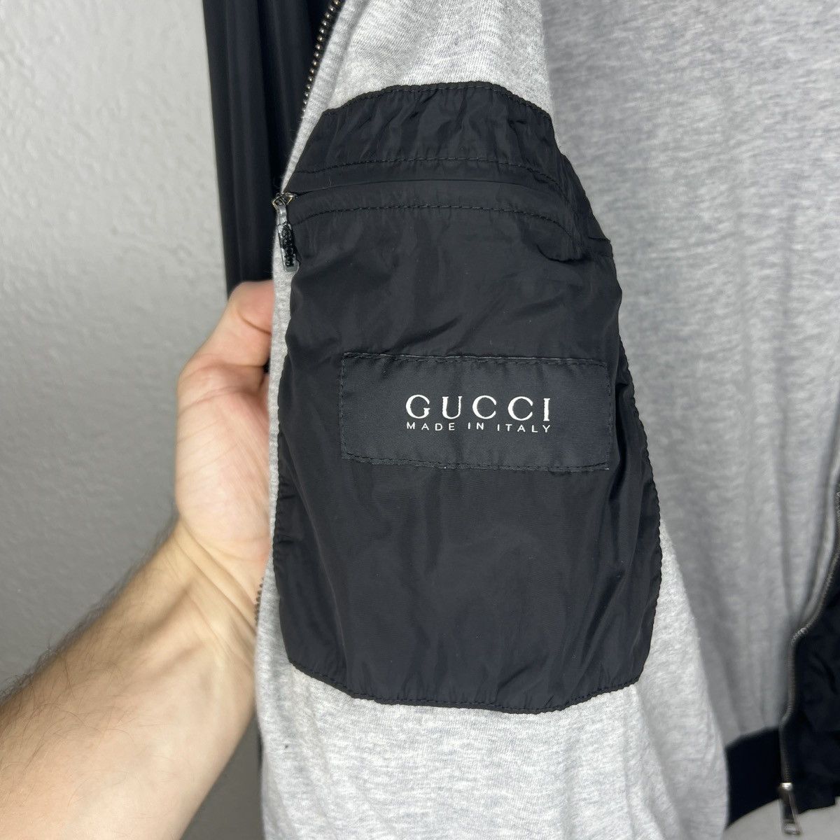 Gucci Gucci Tom Ford Bomber Jacket Black Nylon Y2K Stripe Logo Size US M / EU 48-50 / 2 - 10 Thumbnail