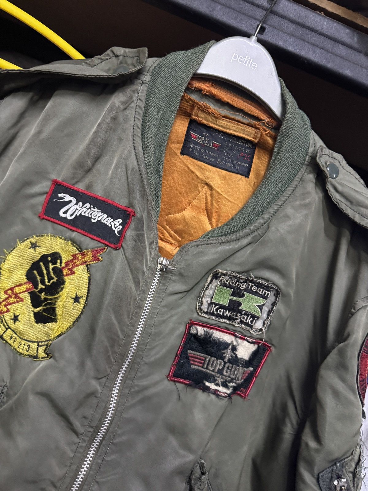 Vintage RARE! VINTAGE 1986 TOP GUN MOVIE Bomber Jacket Size US M / EU 48-50 / 2 - 2 Thumbnail