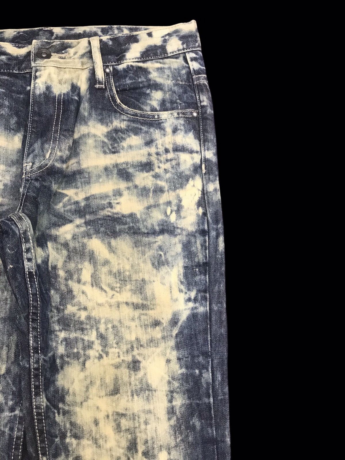 semanticdesign 💥90s Style💥semantic design Acid Wash Bleached Denim F298 Size US 31 - 3 Thumbnail