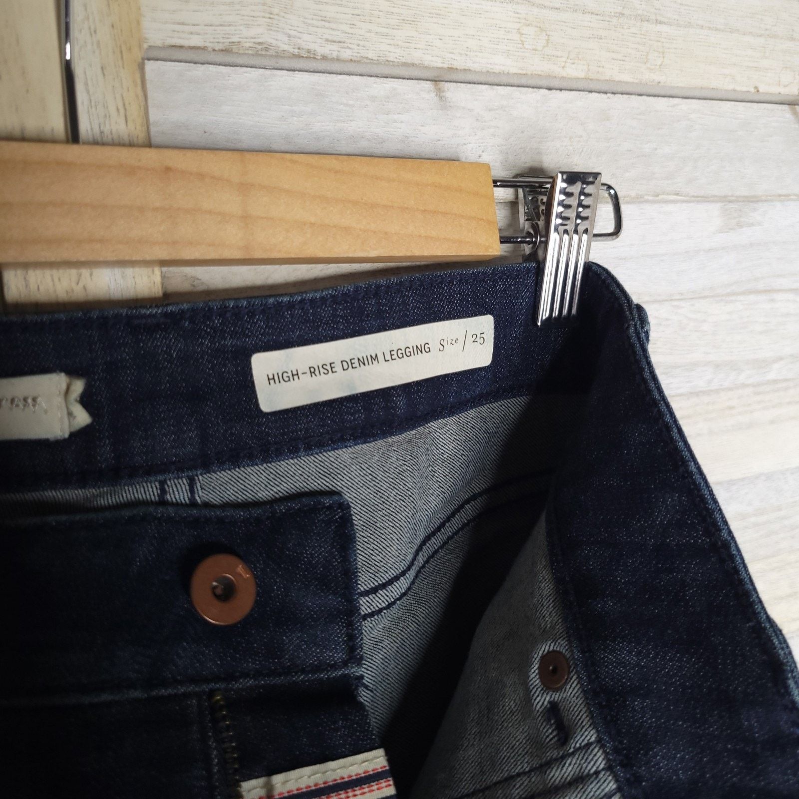 Anthropologie Anthropologie Pilcro High-Rise Denim Legging Sz 25 Zip Ankle Size 27" / US 4 / IT 40 - 3 Thumbnail