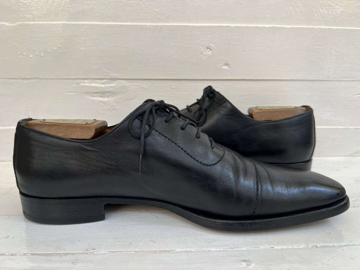 Gucci Gucci 181849 Black Leather Lace-up Cap Toe Oxford Dress Shoe Size US 10 / EU 43 - 7 Thumbnail