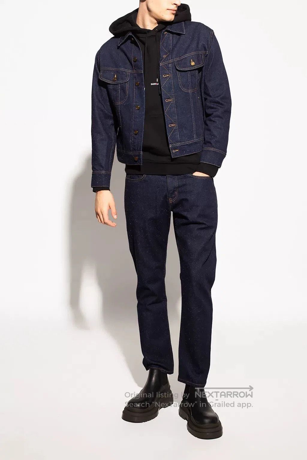 Saint Laurent Paris Saint Laurent Dark Blue Denim Jacket. Size US S / EU 44-46 / 1 - 4 Thumbnail