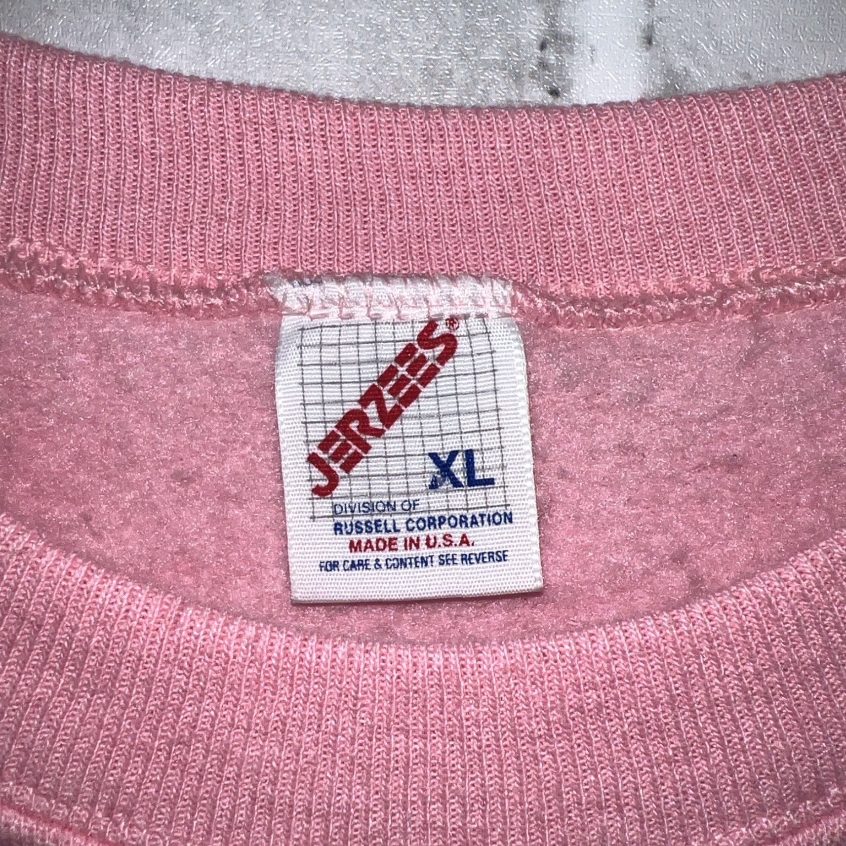 Jerzees VINTAGE JERZEES Sweatshirt Womens XL Pink USA Angel Pullover Size XL / US 12-14 / IT 48-50 - 4 Thumbnail