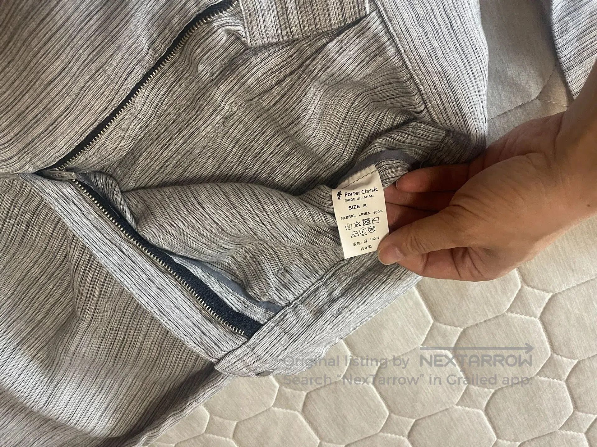 Porter Classic striped linen blazer set for men. Size US S / EU 44-46 / 1 - 7 Thumbnail