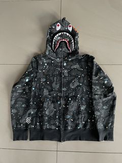 Space camo 2024 bape hoodie