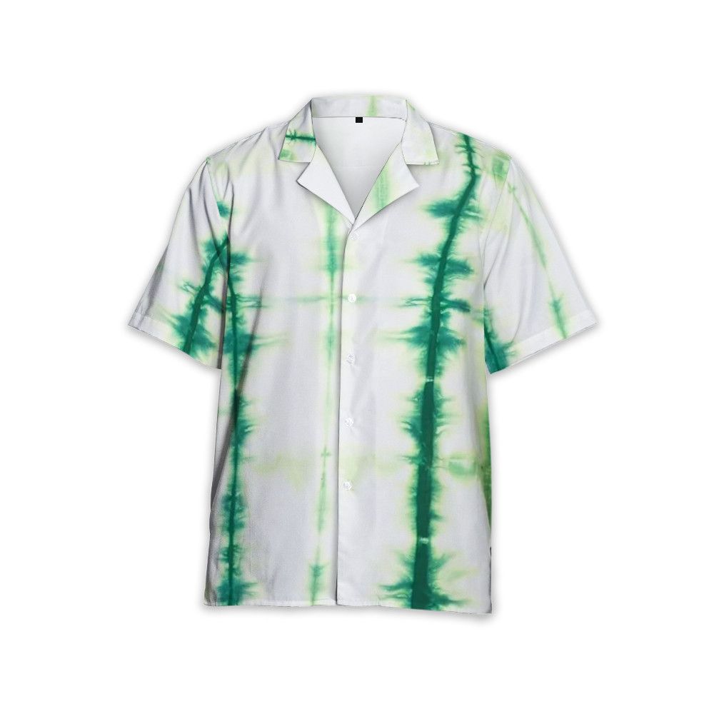 Designer Tie-Dye Print Short-Sleeve Shirt – Retro Meets Contemporary Size M / US 6-8 / IT 42-44 - 2 Thumbnail