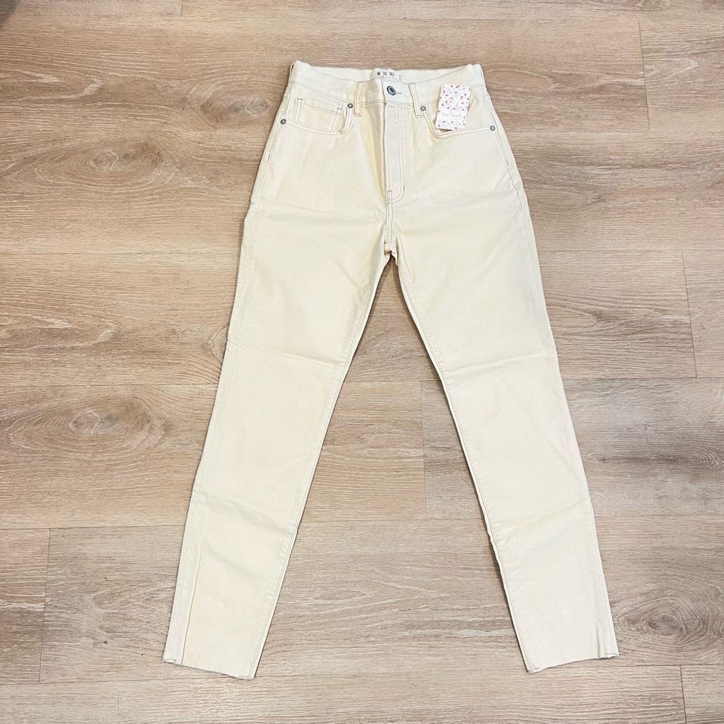 Free People Free People x We the Free, Pearl Velvet Skinny Pants, Raw An Size 27" / US 4 / IT 40 - 7 Thumbnail