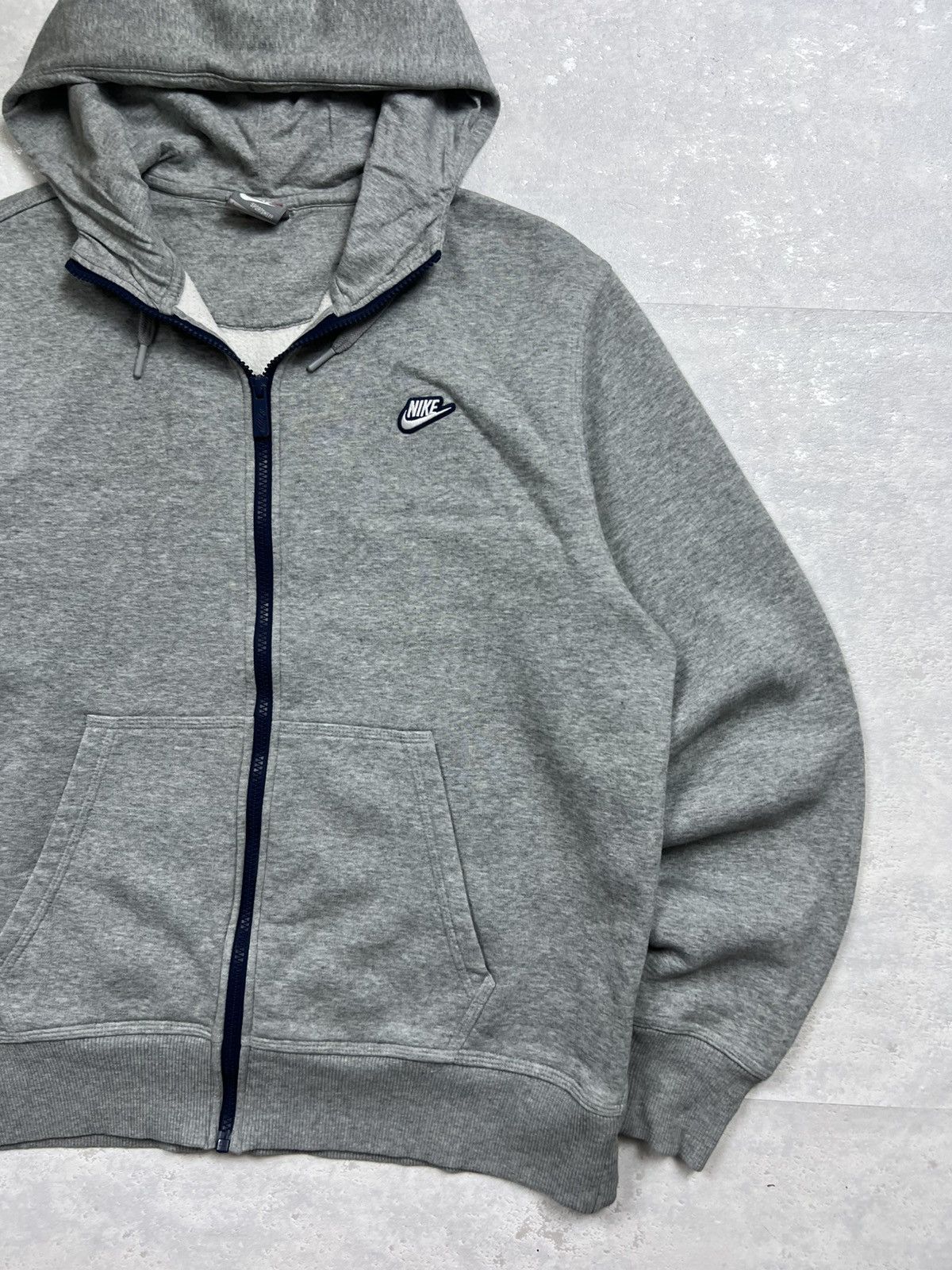 Nike 00s Nike Retro Logo Vintage Y2K Oversized Zip Hoodie Size US L / EU 52-54 / 3 - 3 Thumbnail