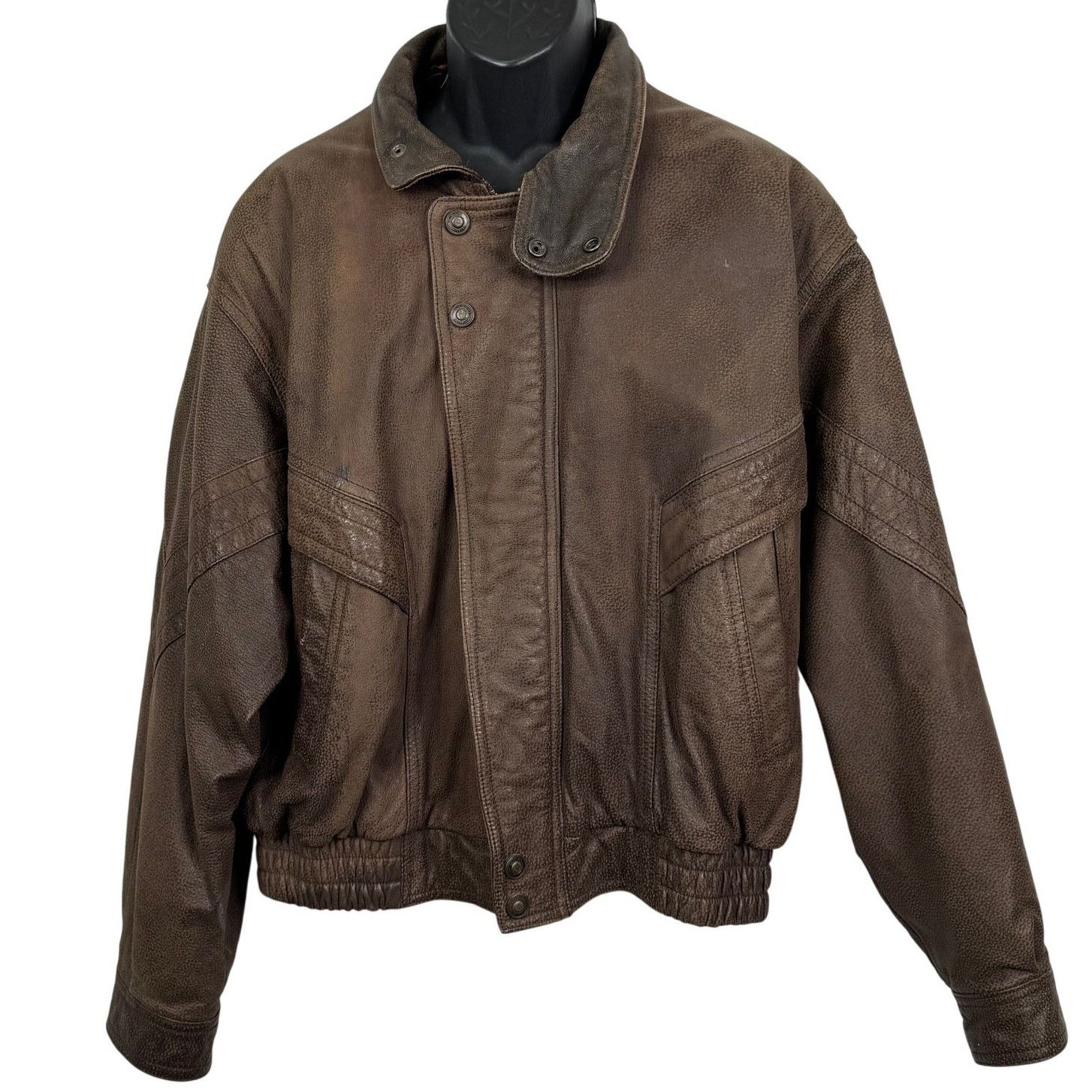 Wilson Adventure Bound Bomber Leather Brown Flight Jacket