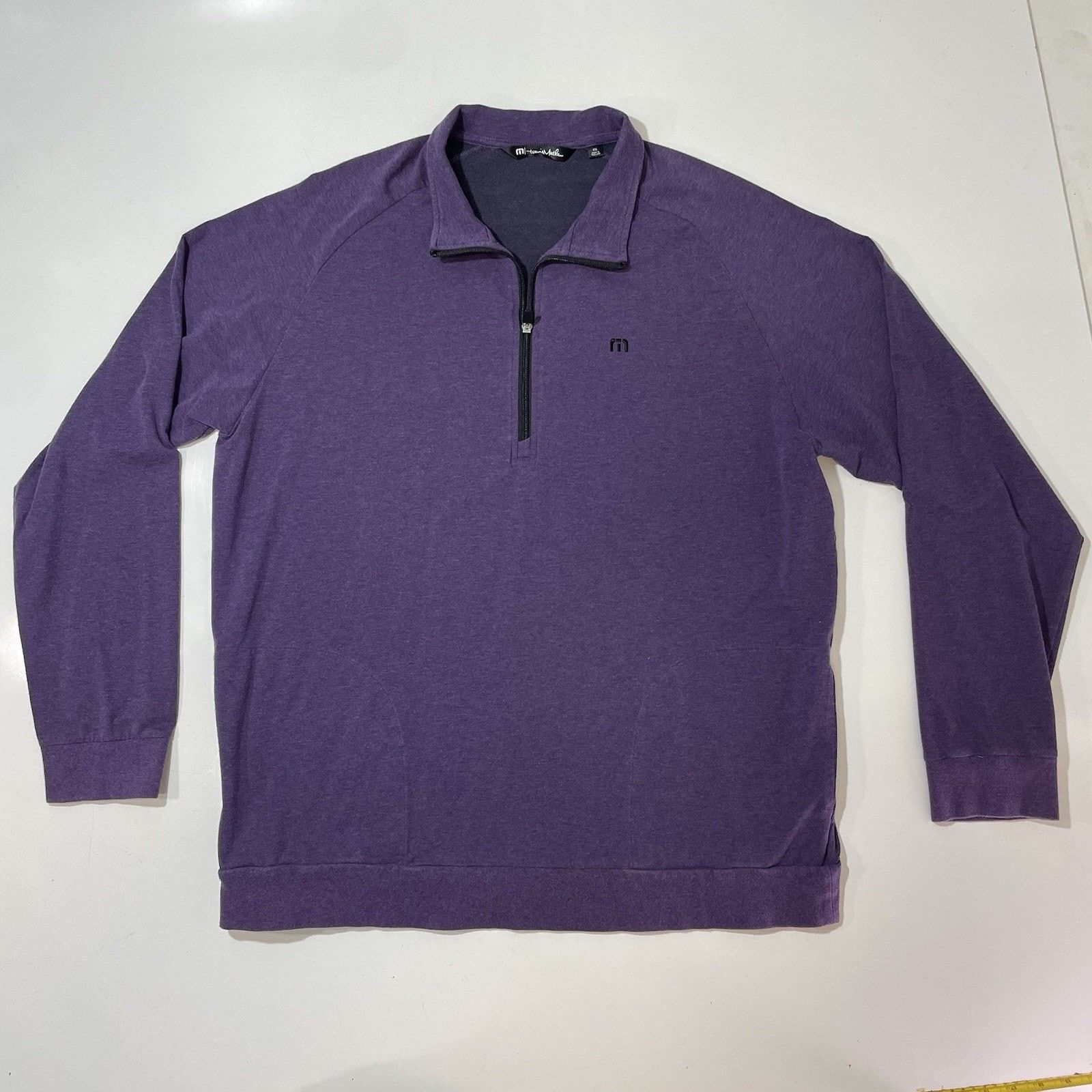 TravisMathew Travis Mathew Cloud Mens 2XL Purple Sweatshirt Golf Pullover Size US XXL / EU 58 / 5 - 1 Thumbnail