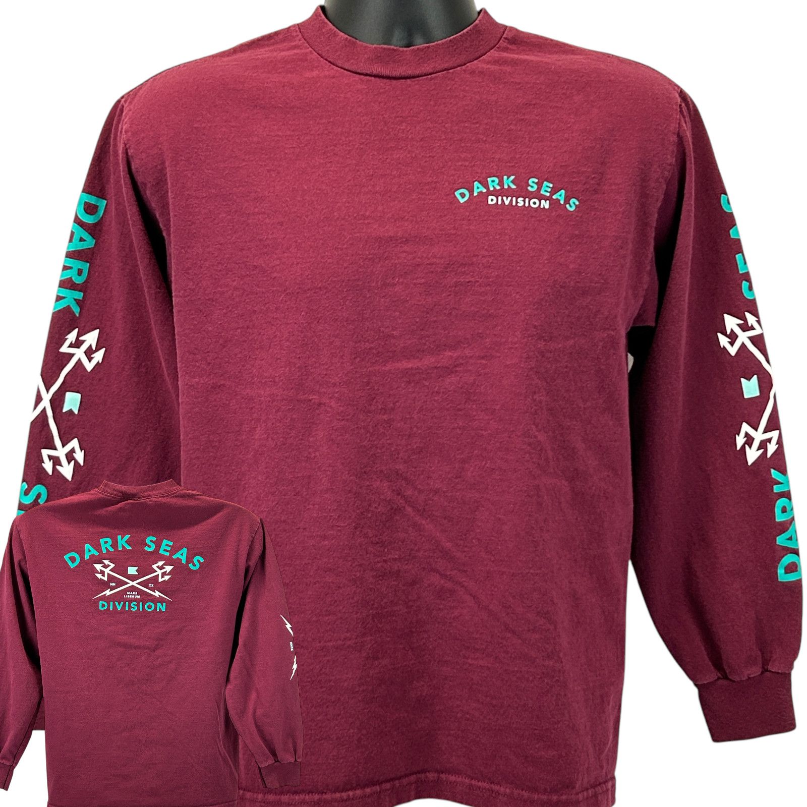 Dark Seas Division Dark Seas Division T Shirt Long Sleeve Fishing Red M Size US M / EU 48-50 / 2 - 1 Thumbnail