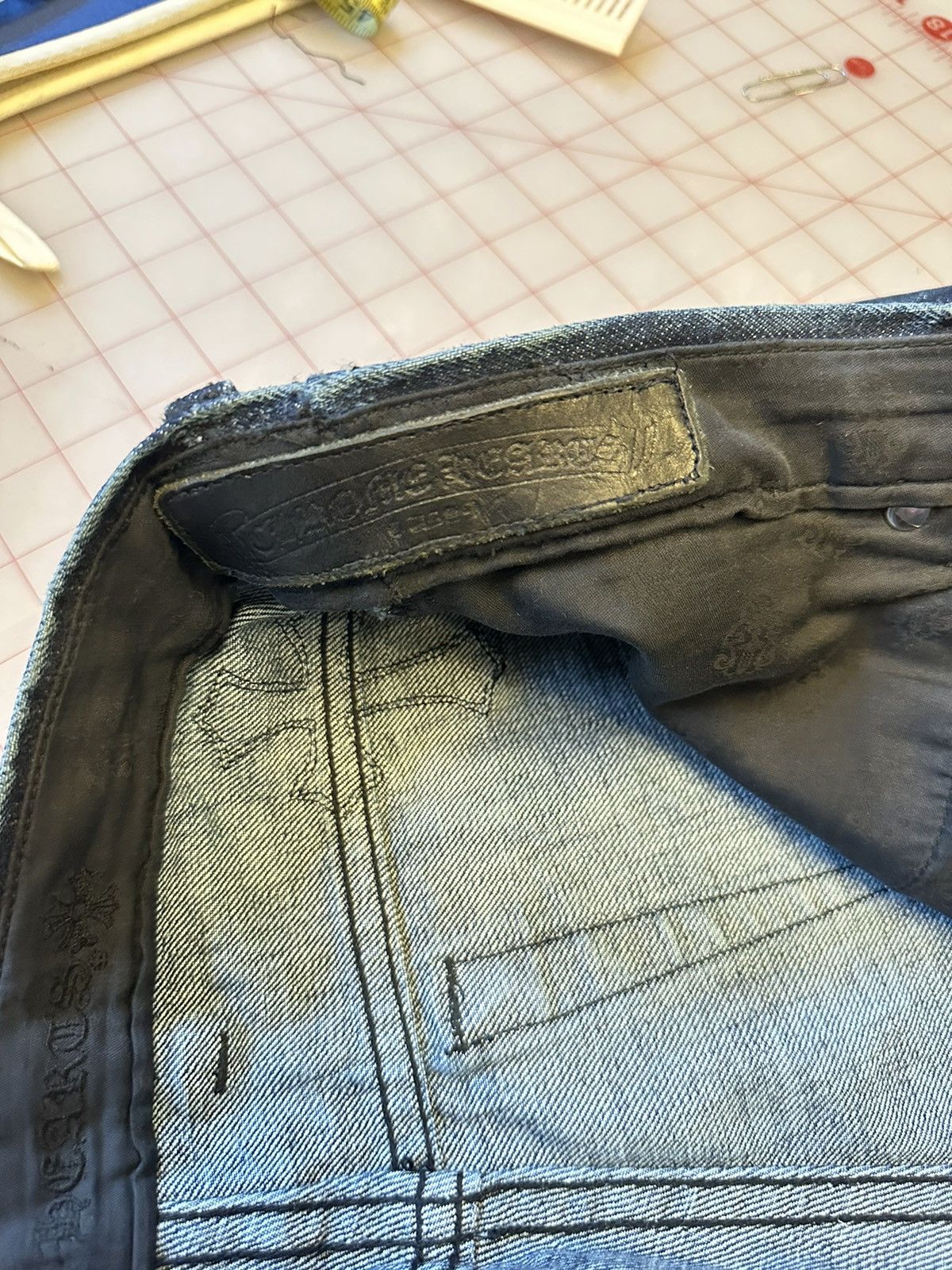 Chrome Hearts Custom Cross patch denim 1/1 special order Size US 29 - 23 Thumbnail
