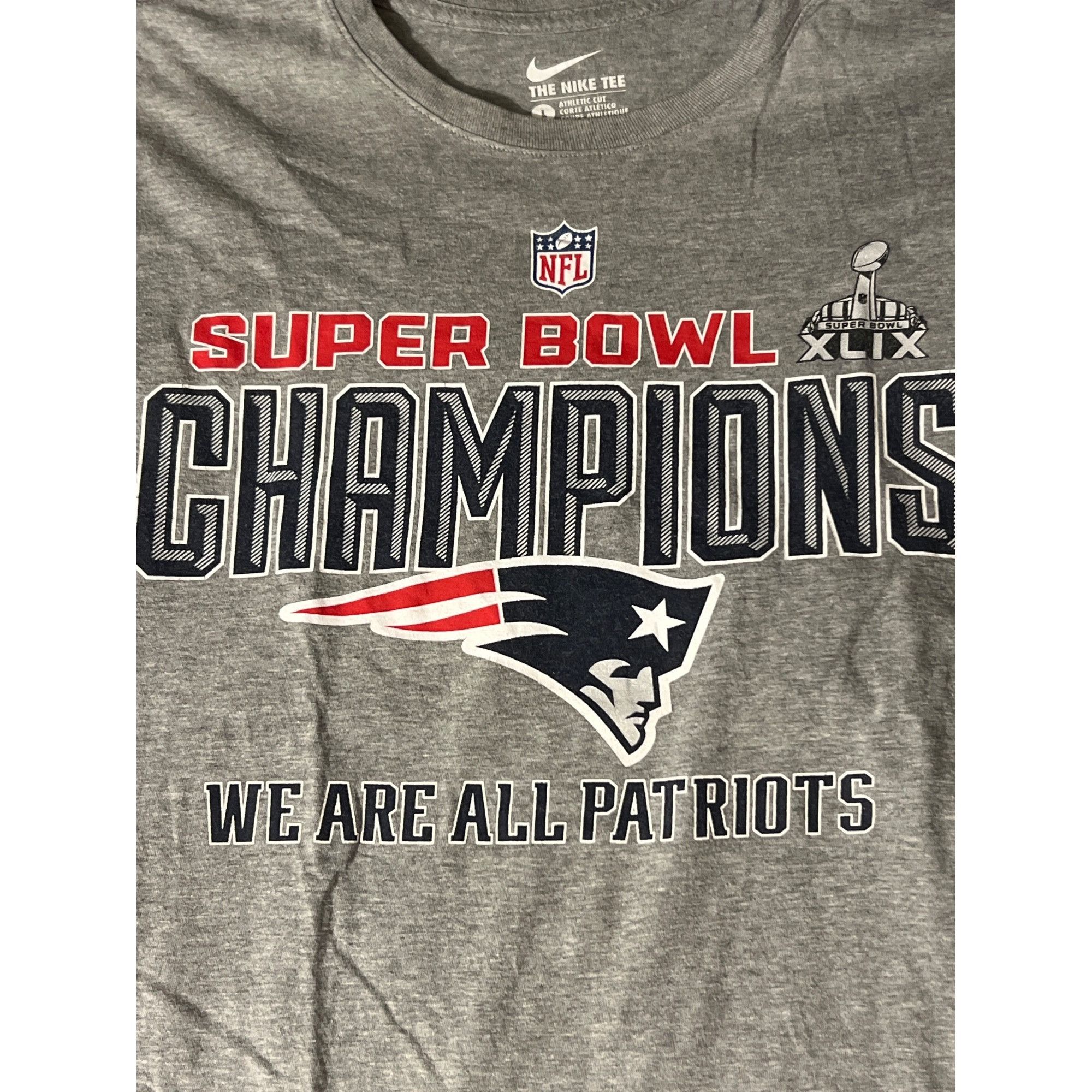 Nike Nike Super Bowl XLIX New England Patriots Champions T Shirt Size US L / EU 52-54 / 3 - 2 Thumbnail