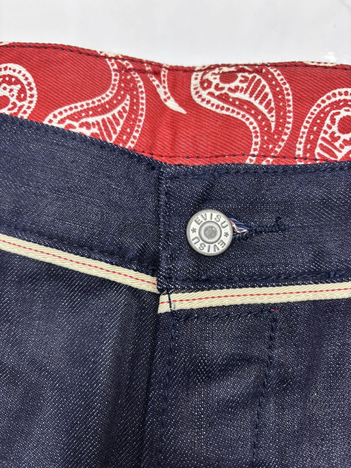 Kapital RARE❗️EVIS MULTI POCKET DENIM JEANS Size US 33 - 14 Thumbnail