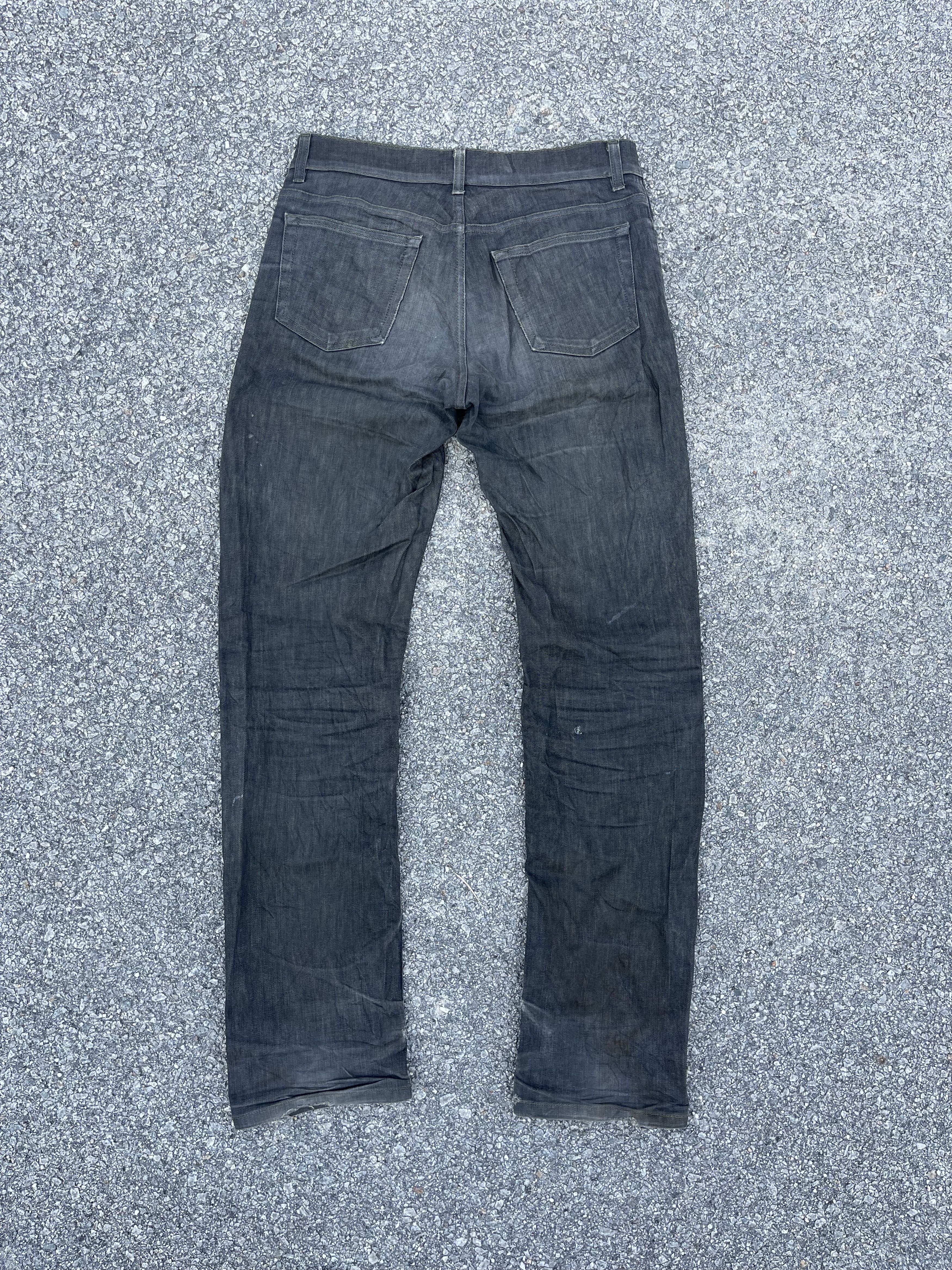 Designer × Helmut Lang × Vintage Vintage Helmut Lang Low Waist Contour Fit Raw Elastic Denim Size US 31 - 15 Thumbnail