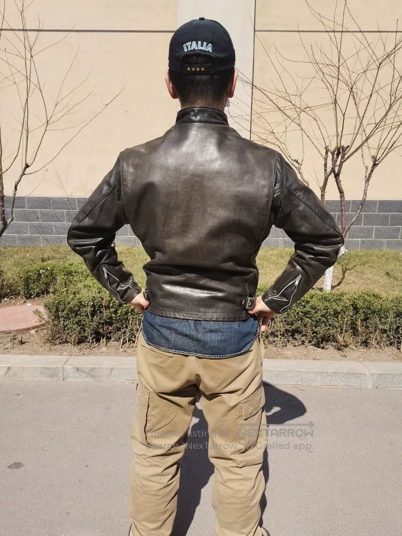 Schott Schott Leather jacket short coat Size US L / EU 52-54 / 3 - 8 Thumbnail