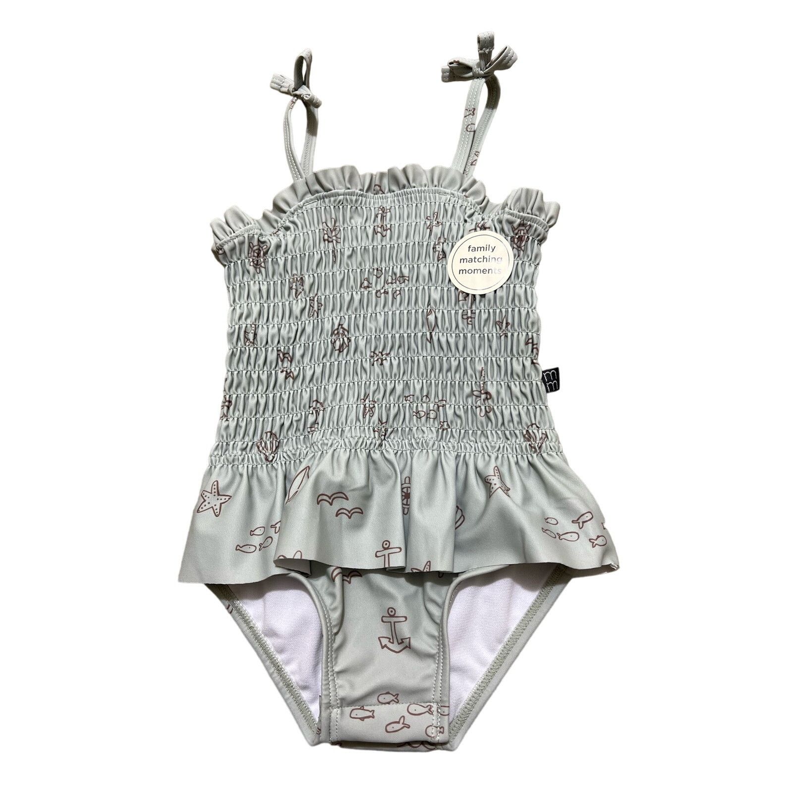 Other NWT-Gerber Modern Moments Baby Girl Swimsuit Ruffles 12M Size ONE SIZE - 1 Thumbnail